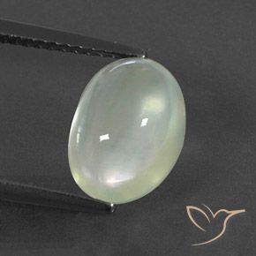 2.95ct 天然 Light Yellow Green  葡萄石, 椭圆形, 透明