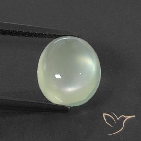 2.92ct 天然 Light Yellowish Green  葡萄石, 椭圆形, 透明/半透明