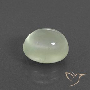 3.04克拉天然葡萄石，椭圆形，透明/半透明