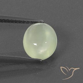 2.01ct 天然 Medium Green  葡萄石, 椭圆形, 透明