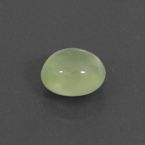 0.99克拉天然绿色葡萄石，透明，6.6×5.8毫米，透明/半透明