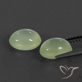 5.16克拉天然葡萄石，椭圆形，透明/半透明