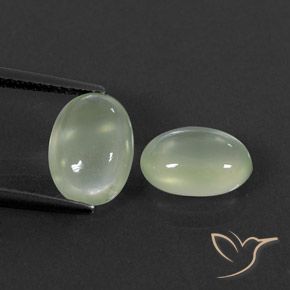 3.52ctw 天然 Pale Green  葡萄石, 椭圆形, 透明/半透明