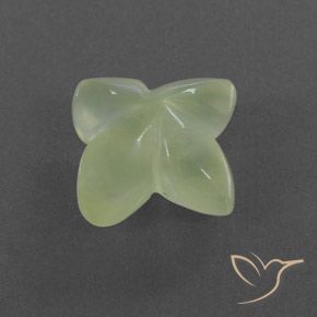 5.43克拉天然葡萄石，花形切割，透明/半透明