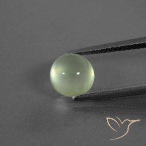 2.51ct 天然 浅绿色 葡萄石, 圆形的, 透明