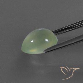 3.28克拉天然葡萄石，梨形，透明