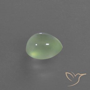3.35克拉天然葡萄石，梨形，透明