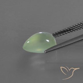 2.80克拉天然葡萄石，梨形，透明