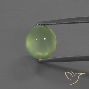 3.07ct 天然 青柠绿 葡萄石, 椭圆形, 透明