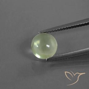 1.73ct 天然 浅绿色 葡萄石, 圆形的, 透明