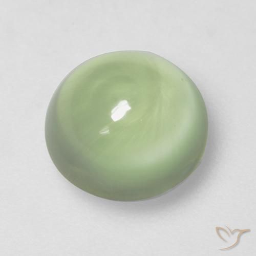 2.66ct 天然 浅绿色 葡萄石, 圆形的, 透明
