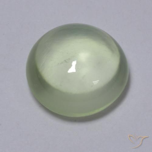 1.73ct 天然 非常浅的绿色 葡萄石, 圆形的, 透明