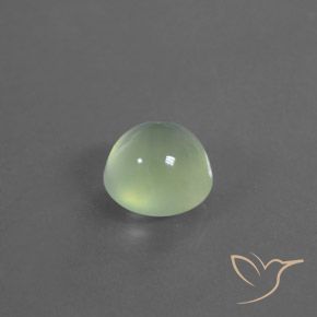 3.24克拉天然葡萄石，圆形的，透明/半透明