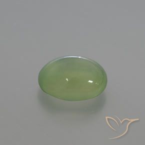 3.64克拉天然葡萄石，椭圆形，透明/半透明