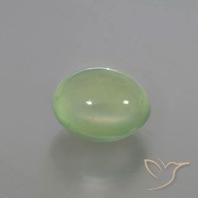 3.72克拉天然葡萄石，椭圆形，透明/半透明