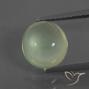 2.15ct 天然 浅绿色 葡萄石, 椭圆形, 透明