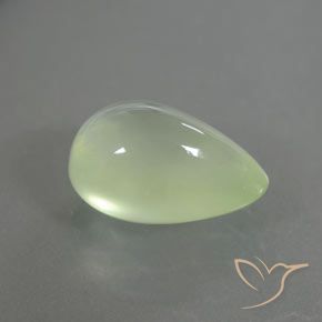 2.77克拉天然葡萄石，梨形，透明/半透明