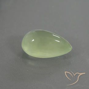 1.77克拉天然葡萄石，梨形，透明/半透明