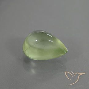 1.64克拉天然葡萄石，梨形，透明/半透明