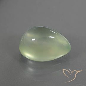 2.95克拉天然葡萄石，梨形，透明/半透明