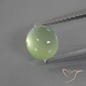 1.70ct 天然 青柠绿 葡萄石, 椭圆形, 透明/半透明