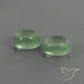 4.98克拉天然葡萄石，椭圆形，透明