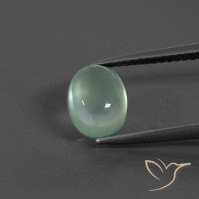 2.10ct 天然 薄荷绿 葡萄石, 椭圆形, 透明