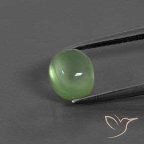 2.41ct 天然 黄绿色 葡萄石, 椭圆形, 透明/半透明