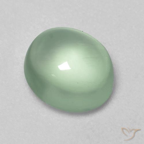 2.00ct 天然 浅绿色 葡萄石, 椭圆形, 透明