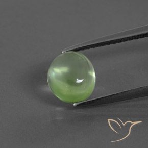 2.06ct 天然 黄绿色 葡萄石, 椭圆形, 透明