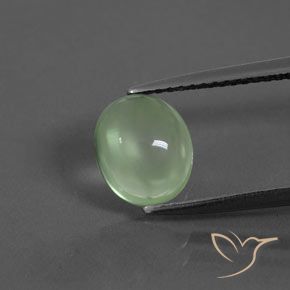 1.64ct 天然 黄绿色 葡萄石, 椭圆形, 透明