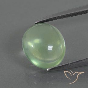 2.25ct 天然 浅绿色 葡萄石, 椭圆形, 透明