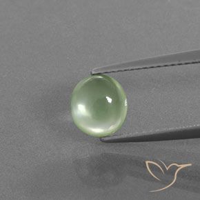 1.76ct 天然 淡梨绿色 葡萄石, 椭圆形, 透明