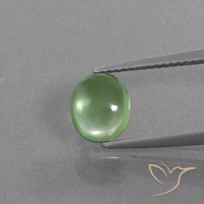 1.83ct 天然 中绿色 葡萄石, 椭圆形, 透明
