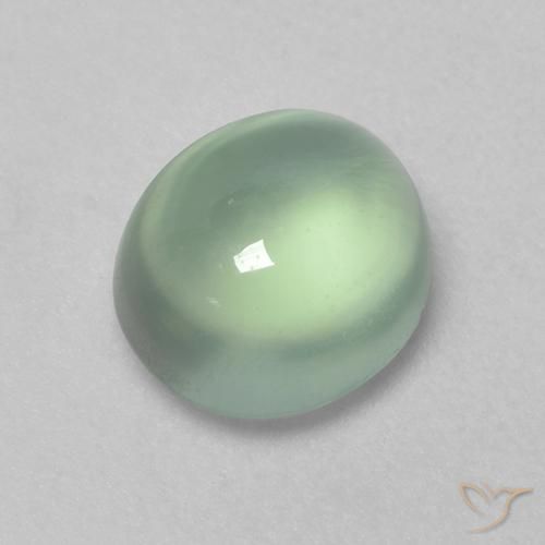 1.75ct 天然 浅绿色 葡萄石, 椭圆形, 透明