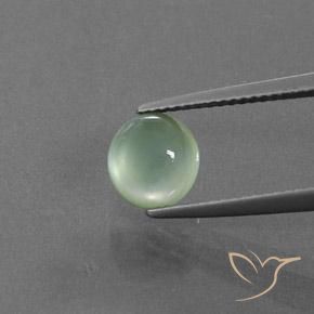 2.26ct 天然 浅绿色 葡萄石, 圆形的, 透明