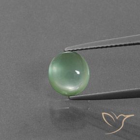 2.40ct 天然 淡薄荷 葡萄石, 椭圆形, 透明