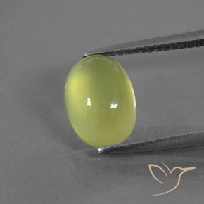 2.80ct 天然 浅绿黄色 葡萄石, 椭圆形, 透明/半透明, Photo A