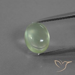 2.70ct 天然 非常浅的绿色 葡萄石, 椭圆形, 透明