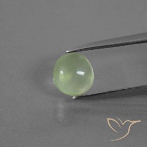 1.21ct 天然 浅绿色 葡萄石, 椭圆形, 透明