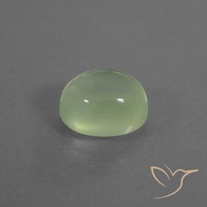 3.39克拉天然葡萄石，椭圆形，透明