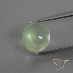 3.05ct 天然 浅绿色 葡萄石, 椭圆形, 透明