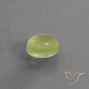 3.39克拉天然葡萄石，椭圆形，透明/半透明