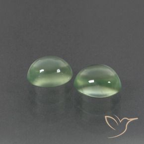 3.26克拉天然葡萄石，椭圆形，透明