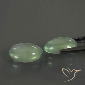 3.48克拉天然葡萄石，椭圆形，透明