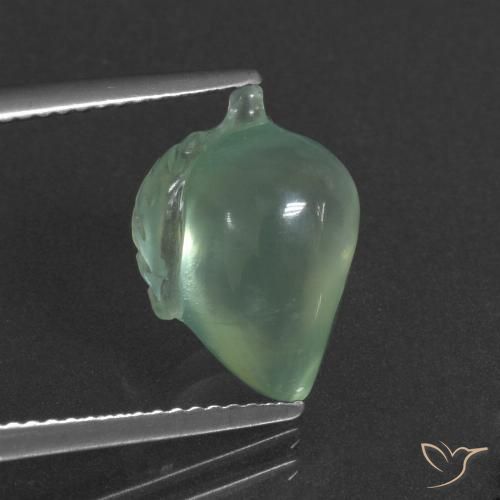 5.05ct 天然 浅绿色 葡萄石, 花式切割, 半透明