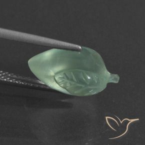 5.05克拉天然葡萄石，花式切割，半透明