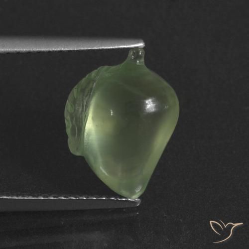 4.68ct 天然 淡黄绿色 葡萄石, 花式切割, 半透明