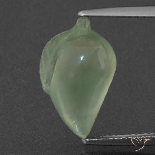 7.18ct 天然 浅梨绿色 葡萄石, 花式切割, 半透明