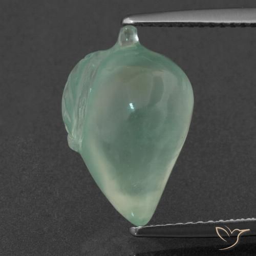 8.43ct 天然 浅薄荷绿 葡萄石, 花式切割, 半透明